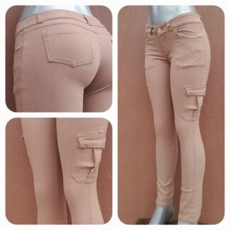 Pantalón cargo para mujer color Camel